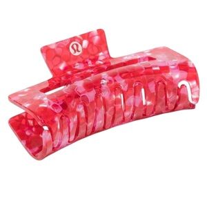 Lululemon Extra Large Claw Hair Clip Oxford Red/Candy Cloud
